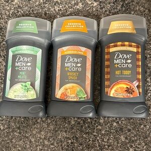 Dove Men+Care Deodorant Set - Mint, Orange, Brown